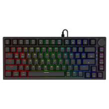 Žaidimų klaviatūra - Savio ASTRAL BLACK JADE USB QWERTY RGB Juoda Žaidimų klaviatūra - Savio ASTRAL BLACK JADE USB QWERTY RGB Juoda