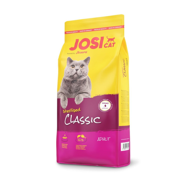 Cat Food - JOSERA JosiCat Sterilised Classic 10 kg Dry Poultry Flavour Grain Free