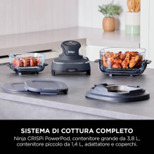 Gruzdintuvė - Ninja Airfryer Crispi 1700W 4-in-1 3.8L Pilkas