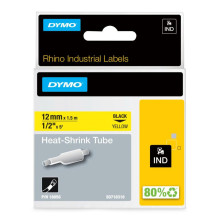 Labeling Tape - Dymo RhinoPRO (18056) Heat Shrink Tube Black Yellow