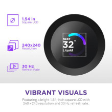 Procesoriaus aušintuvas - NZXT Kraken Plus 280 AIO skystas aušintuvas 2x140mm ventiliatoriai juodas