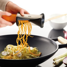 Kitchen Appliance - GEFU Spirelli Slicer Manual, Stainless Steel, Black / Silver Kitchen Appliance - GEFU Spirelli Slicer Manual, Stainless Steel, Black / Silver