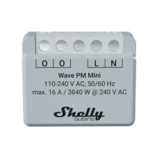 Smart Switch - Shelly Qubino Wave PM Mini 16A 868.4MHz Indoor Grey