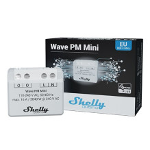 Smart Switch - Shelly Qubino Wave PM Mini 16A 868.4MHz Indoor Grey