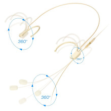 Mikrofonas - Kimafun HC-810 Visuomeninis Kondensatorinis Mini XLR 3pin