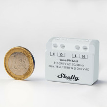 Smart Switch - Shelly Qubino Wave PM Mini 16A 868.4MHz Indoor Grey