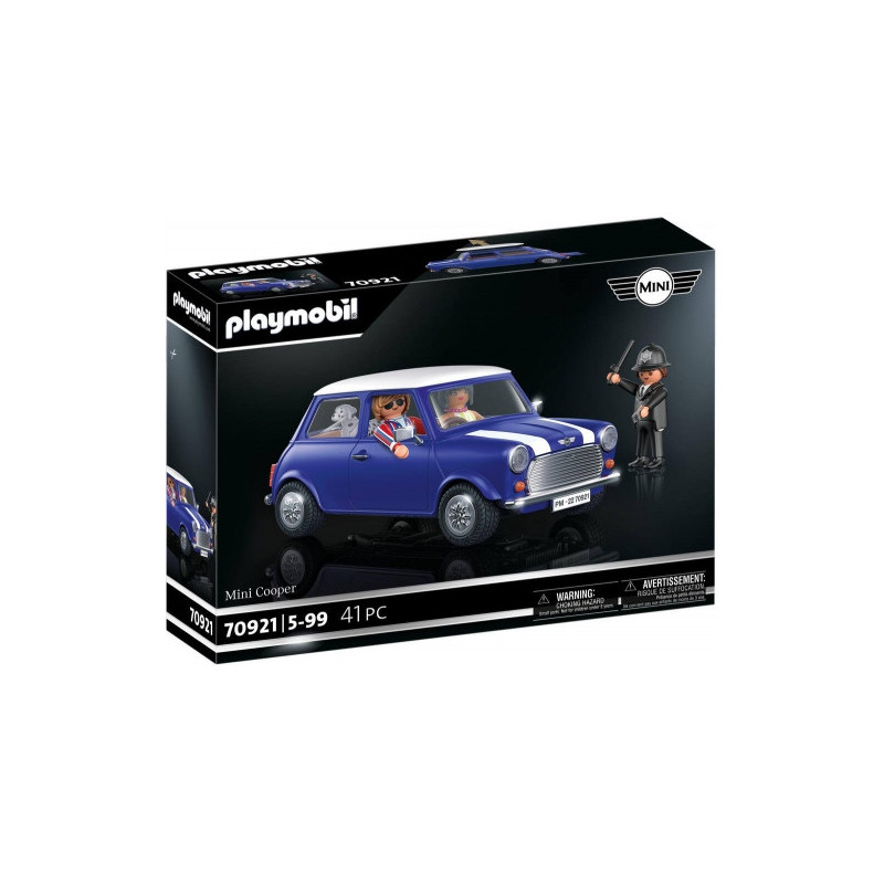 Toy set - Playmobil 70921 Mini Cooper car with driver figure and accessories