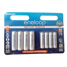 Baterija - Panasonic Eneloop 4 AAA + 4 AA Įkraunamos NiMH Baterijos