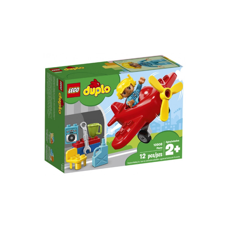 Žaislas - Lego 10908 Duplo Lėktuvas (Lego, 10908, įskaitant pilotą, spalvoti blokai)