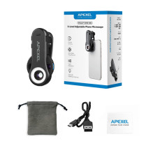 Kamera - Apexel APL-HB170SW 170° Wide-Angle Optical Glass Clip-on Lens