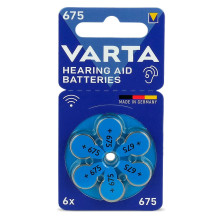 Battery - Varta 675 hearing aid batteries (60 pcs., 1.45 V, PR44)