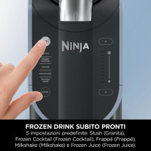 Home and Kitchen Appliance - Ninja Slushie Machine FS301EU 2.5L Cold Drink Maker Gray Blue