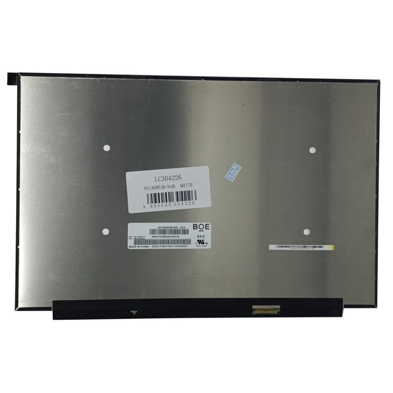 Screen - Laptop screen Extra Digital 16.0" 1920x1200 WLED slim matte 30-pin