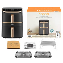Home and Kitchen Equipment - COSORI Turbo Tower Pro 10.8L Deep Fryer 2630W Black, Gold