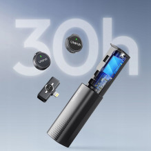 Mikrofonas - ULANZI A30 Tiny Mic USB-C Wireless System 2 Transmitters Black