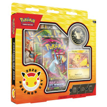 Kolekcionuojami daiktai - Pokémon Day 2026 Collection Box (Pokémon, Pikachu card, coin, 3 booster packs)