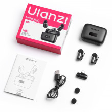 Microphone system - ULANZI A30 Tiny Mic USB-C wireless, 2 transmitters, noise cancellation