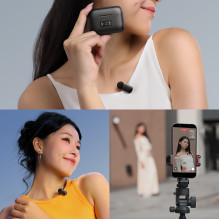 Mikrofono sistema - ULANZI A30 Tiny Mic USB-C bevielis, 2 siųstuvai, triukšmo slopinimas