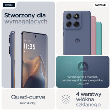 Mobile phone - Motorola Edge 60 Fusion (6.67" P-OLED, 8GB RAM, 256GB, gray)