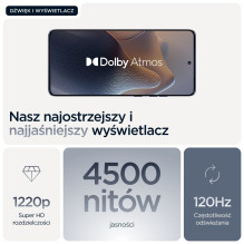 Mobilusis telefonas - Motorola Edge 60 Fusion (6.67" P-OLED, 8GB RAM, 256GB, pilka)