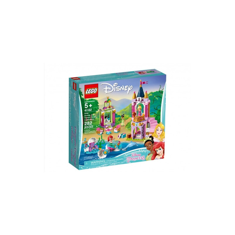 Žaislų rinkinys - Lego 41162 Disney Ariel, Aurora, Tiana Royal Celebration