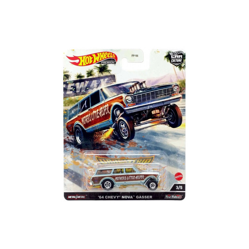 Toys, Games Collectibles - Hot Wheels Premium 64 Chevy Nova Gasser Die-Cast