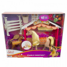 Žaislų rinkinys - Mattel Dreamworks Spirit Untamed Stabilumo saldumynų figūrėlės ir priedai