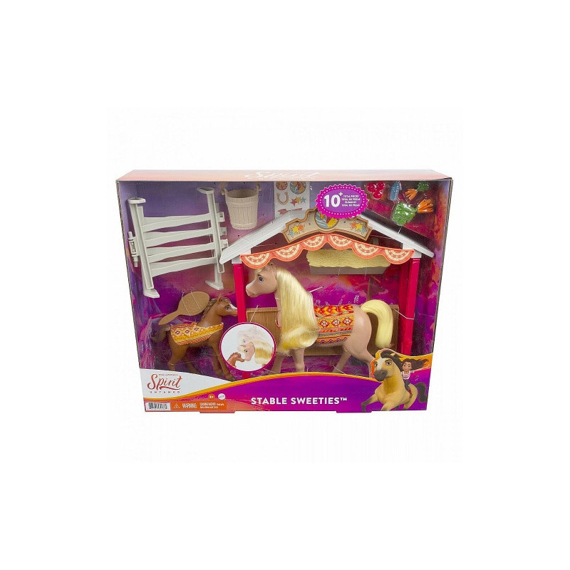Žaislų rinkinys - Mattel Dreamworks Spirit Untamed Stabilumo saldumynų figūrėlės ir priedai