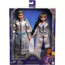 Lėlė - Mattel Disney Wish King Magnifico ir Queen Amaya 2-Pack Pozicionuojami