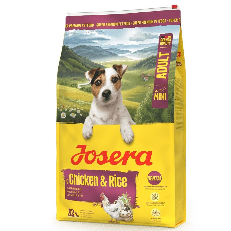 Šunų maistas - JOSERA Adult Mini Chicken with Rice 27% Protein Gluten-Free