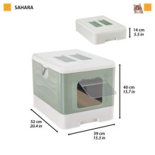 Cat litter box - FERPLAST Sahara Green 52x39x40cm Plastic