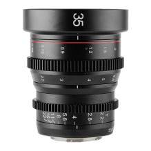 Lens - Meike MK 35mm T2.2 Sony E Mount, T2.2 aperture, 22cm min focusing distance