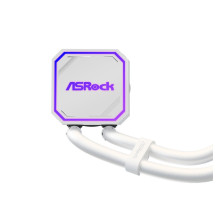 Aušinimo sistema - ASRock Pro White 360 ARGB Aušinimas (Asrock, 3x 12cm ventiliatoriai, 3200 RPM, balta)