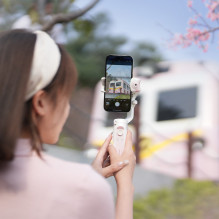 Kamera - Hohem iSteady V2s 3-Axis Gimbal for Smartphones White / Pink