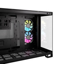 Computer case - Corsair 2500X RGB Micro Tower ATX, tempered glass, USB ports, black