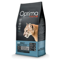Kačių maistas - Optimanova Cat Rabbit &amp; Potato sausas maistas 2kg be grūdų