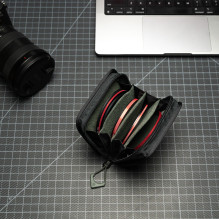 Case - WANDRD lens filter case 4 filters weatherproof nylon Wasatch green