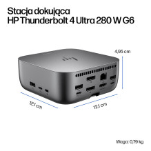 Docking station - HP Thunderbolt 4 Ultra G6 Dock 280W 8K UHD