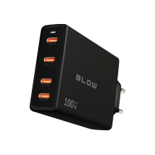 Charger - BLOW Wall Charger USB-Cx4 PD 100W GAN Black