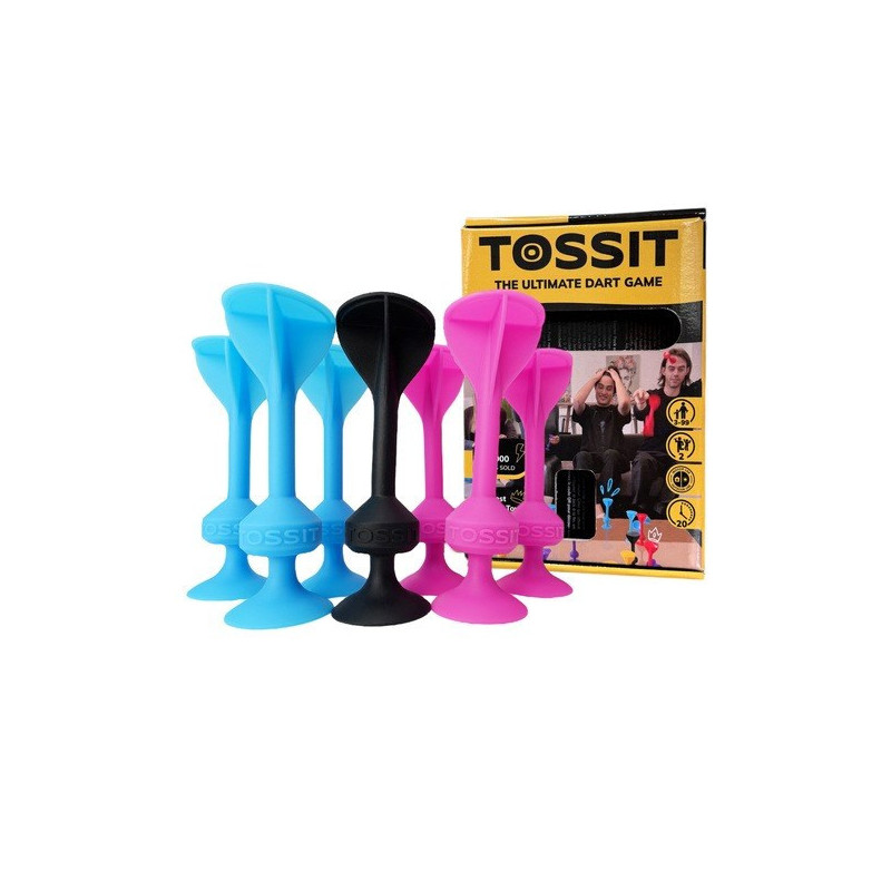 Toy - TOSSIT Starter Set (ART POLLO, silicone suction cups, 7 elements, blue / pink)