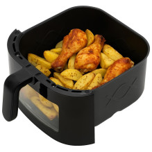 Deep fryer - Adler AD 6318 8L, 9 programs, 80-200°C, LED display, black