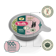 Maisto produktai - Folk Kitten Delicate Turkey Dish 85g Be glitimo