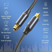 Optinis audio kabelis - Vention 5m TOSLINK pintas kabelis 4.5mm