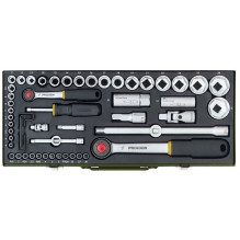 Tool set - PROXXON socket set 56 pcs. with wrench and extension bar