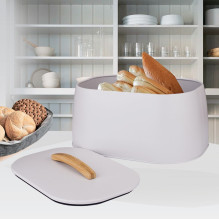 Kitchen Storage - Maestro Breadbox MR-1675 Stainless Steel Sandstone
