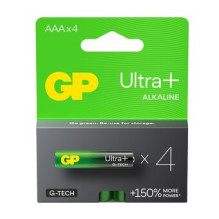 GP LR03 AAA Ultra+ (G-TECH) baterijos 4 vnt. GP LR03 AAA Ultra+ (G-TECH) baterijos 4 vnt.
