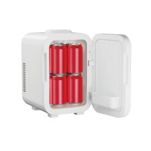 Home and Kitchen Appliance - ELLE 8L Mini Refrigerator with LED Mirror, Heating Function, White