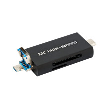 Memory Card Reader - JJC CR UTC4AC USB 3.1, Dual SD / Micro SD, 312MB / s, Black