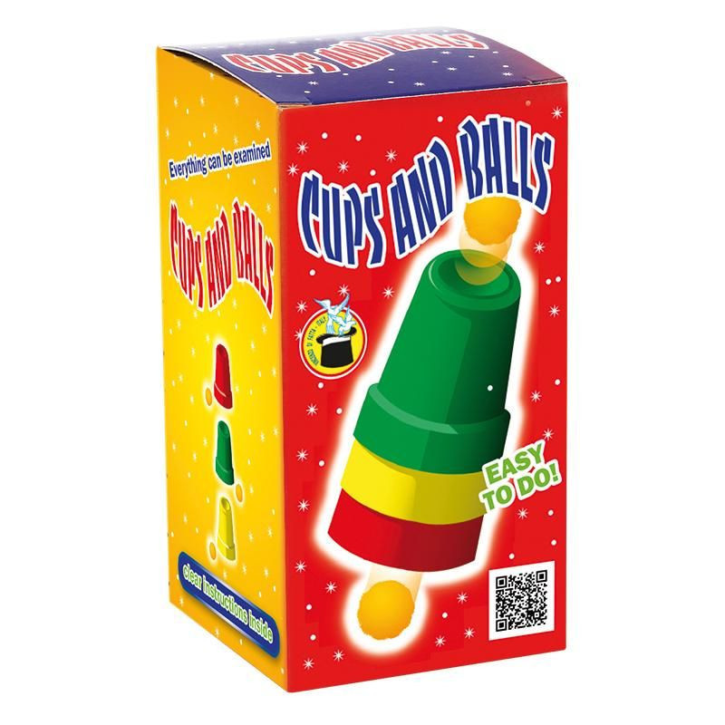 Magic Trick - Difatta Cups and Balls 3 Cups 4 Balls Instructions 70g