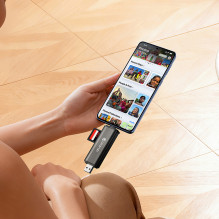 Atminties kortelių skaitytuvas - Ulanzi CR3 3 in 1 kortelių skaitytuvas 4.0 USB C / A 312 MB / s